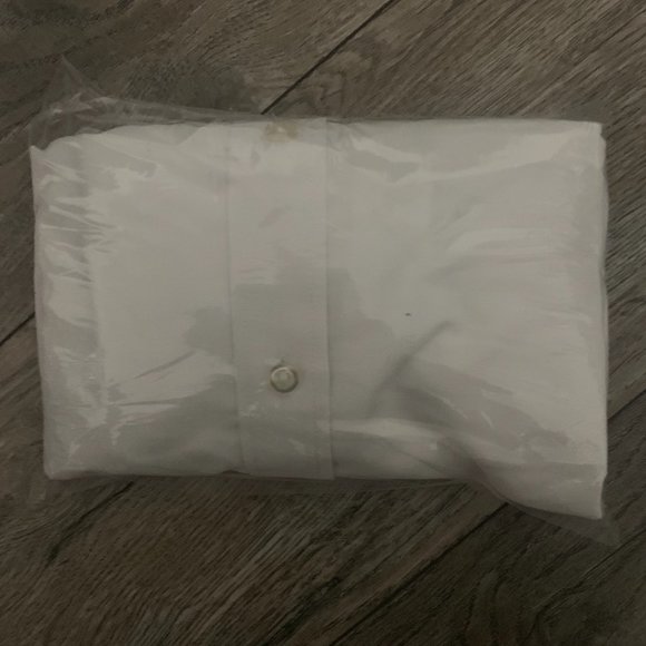 NWT LANDS' END UNIFORM BOY'S HUSKY SHORT SLEEVE‎ OXFORD DRESS SHIRT WHITE 16H - Picture 5 of 5